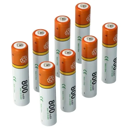 vhbw 8X AAA Micro Akku kompatibel mit Gigaset CE575HX schnurlos Festnetz Telefon (800mAh, 1,2V, NiMH)