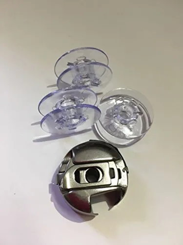 Spulenkapsel + 3 Spulen für Pfaff Nähmaschinen Select 2.0, 3.0, 4.0, 3.2, 4.2