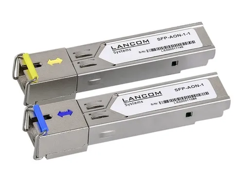 LANCOM SFP-BiDi1550-SC1 - SFP-Transceiver für Netzwerk-Switches, sendet und empfängt über eine Glasfaser mit 1 GBit/s und 20 km Reichweite