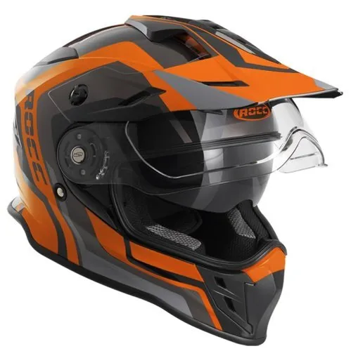 ROCC by BÜSE 781 OffRoad-Helm, Schwarz-Orange, S von Rocc
