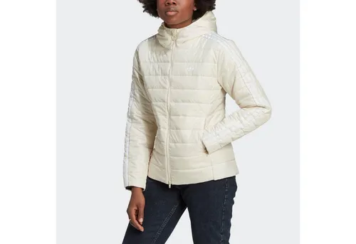 adidas Women's Hooded Premium Slim Jacke Wonder White 34 von adidas