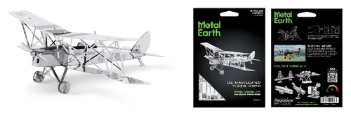 Invento Puzzle Metal Earth, DH82 Tiger Moth - 3D Metall Puzzle, Puzzleteile