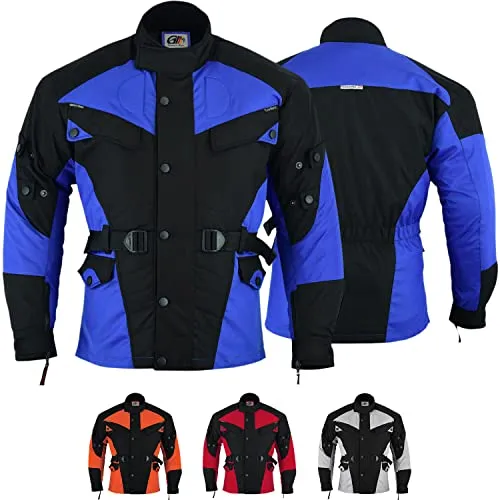 German Wear Herren Motorradjacke - Winddicht mit 4 CE-Protektoren - Schutzjacke für Motorradfahrer, gefertigt aus hochwertigem Cordura-Textil und ausgestattet mit 4 CE-Protektoren für maximalen Aufprallschutz und Komfort. Ideal für sicheres Fahren bei jedem Wetter.