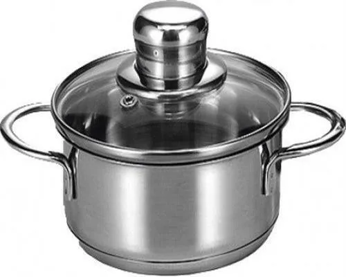 Krüger Bratentopf Saturn 0,8 Liter Inhalt mit Glasdeckel 4006776024536