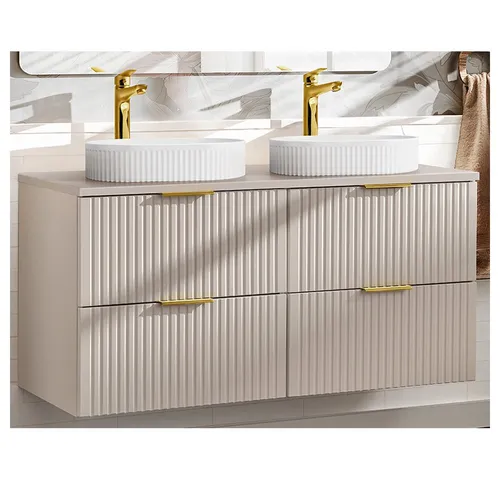 Lomadox Doppelwaschtisch ADELAIDE-56-CASHMERE, 120cm