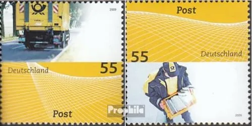 Prophila Collection BRD (BR.Deutschland) 2733-2734 (kompl.Ausg.) FDC Ersttagsbrief 2009 Post universal (Briefmarken für Sammler) Eisenbahn/Seilbahn