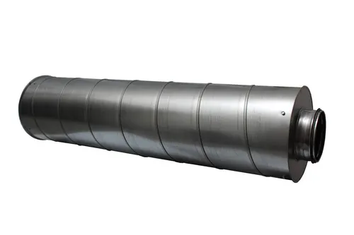 Rohrschalldämpfer 125mm / 90cm lang - Schalldämpfer Lüftung Rundrohr Isolierung