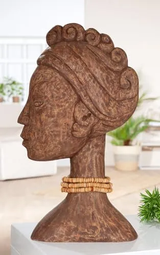 Casablanca Skulptur African Lady aus Mangoholz, 49 cm von Casablanca