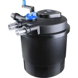 AquaOne Druckteichfilter CPF-20000 – Teichfilter für Teiche bis 40.000 Liter - Gartenteichfilter mit 36 Watt UVC-Klärer für schwebealgenfreies, klares Wasser und einfaches Selbstreinigungssystem – ideal für klare Teiche.