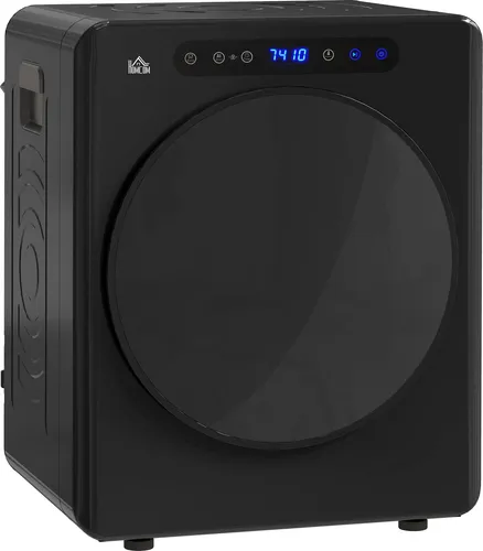 HOMCOM Mini Ablufttrockner Edelstahl 1000W