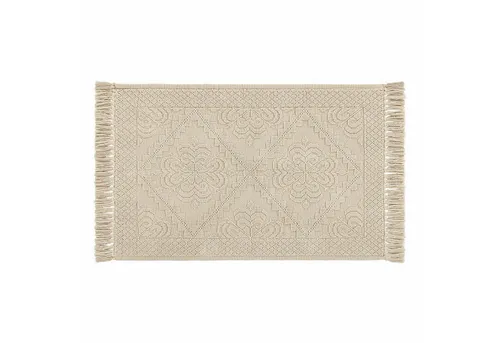 Mirabeau Badematte Mivorex beige, 60 mm Höhe - Elegante Badematte aus 100% Baumwolle mit feiner Jacquard-Struktur. Bietet hervorragenden Komfort und wertet Ihr Badezimmer stilvoll auf. Ideal für einen gemütlichen und einladenden Look.