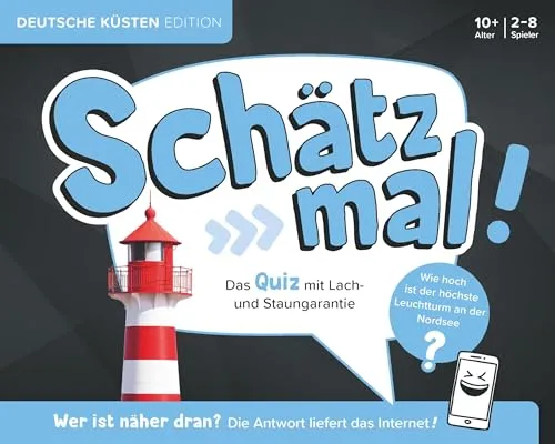Schätz mal! Deutsche Küsten Edition: Das Quiz mit Lach- und Staungarantie I Ab 10 Jahre I 2-8 Spieler I Spiele-Block