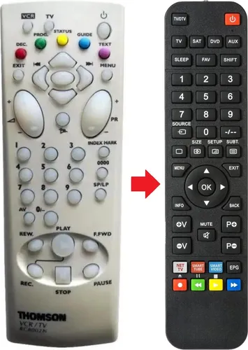 Fernbedienung geeignet für THOMSON RC8002N-TV | RC8002NTV