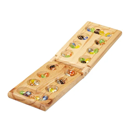 Kalaha spiel Mancala Brettspiel Strategiespiel für 2 Personen 48 Steine 600 g