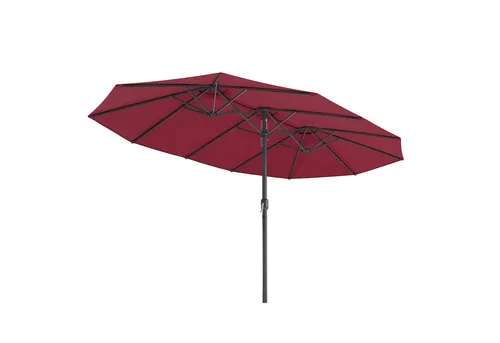 SONGMICS Doppelsonnenschirm 460x270 cm in rot von SONGMICS