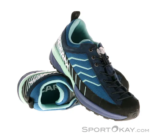 Scarpa Mescalito Fresh Kid Kinder Wanderschuhe Blau Größe 33 - Wanderschuhe für Kinder, atmungsaktiv und rutschfeste Sohle für sicheren Halt beim Abenteuer in der Natur.