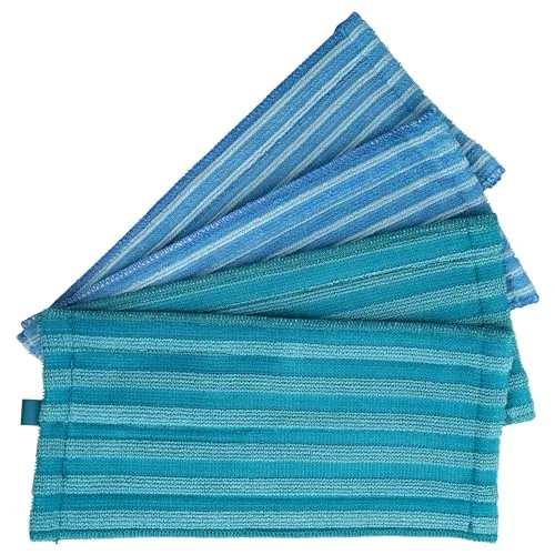 vhbw Wischtuch Set (4-TLG.) kompatibel mit Philips FC6409/01 Akku-Staubsauger - 2X Soft Pad, 2X Mikrofasertuch