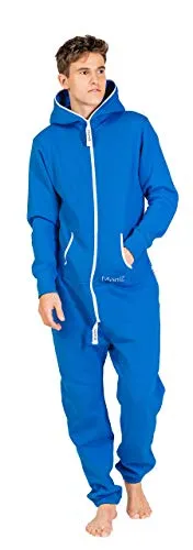 Moniz Herren Jumpsuit, Onesie, Overall (royal blau, M) in blau von Moniz