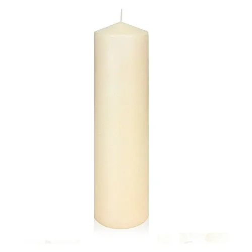 Ebersbacher Kerzen 6er Pack Kaminkerze Laternenkerze Champagner Größe ca. 6 x 30 cm Kerze, Stumpenkerze