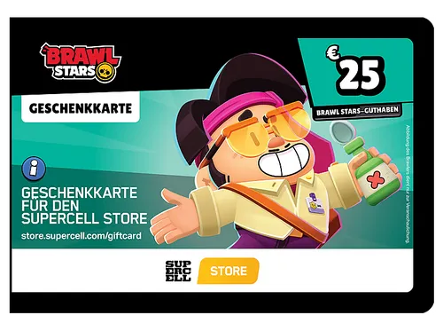 Brawl Stars Geschenkkarte 25 EUR – Spaß für Gamer von Brawl Stars
