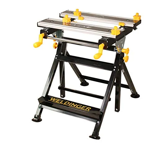 WELDINGER ALU-Werkbank 7-Fach verstellbar neigbar Alu-Profilplatte (Werktisch)