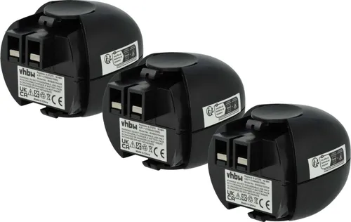 vhbw 3x Akku kompatibel mit Würth Master 0700851 Werkzeug (2100 mAh, NiMH, 4,8 V)