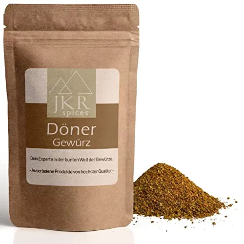 JKR Spices Döner Gewürzmischung - Gewürz Pulver Ideal für Kebab & Teigtaschen - Lamm, Hähnchen, Gemüse & herzhafte Gerichte | 100% natürliche Zutaten ohne Zusätze (1000 GR)