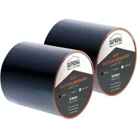 DAPRONA Butylband 10m x 150mm - Panzertape, 2 Stück, Schwarz - Butyl-Klebebänder für dauerhafte Abdichtung, wasserfest und hitzebeständig, ideal für Innen- und Außenanwendungen wie Fenster und Dachrinne.