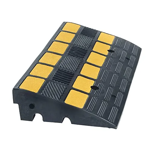 Produktbild Moravia Bordsteinrampe 100 elastisch schwarz/gelb mit 2 Kabelkanälen