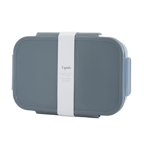 Sprouts - Bento Box für Kinder – Brotdose mit Fächern, Lunchbox für Schule und Kindergarten - Box aus recyceltem Kunststoff für Kinder - Blau 3