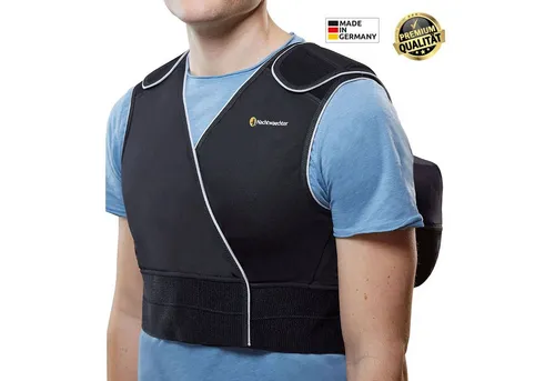 Nachtwaechter Anti-Schnarch Weste 2.0 in XS/S mit LINA Kissen - Atmungshilfen & Nasenstrips - Die modernste und bequemste Anti-Schnarch Weste für erholsamen Schlaf, auch auf Reisen, mit ergonomischer Passform und aufblasbarem Rückenlehnekissen.