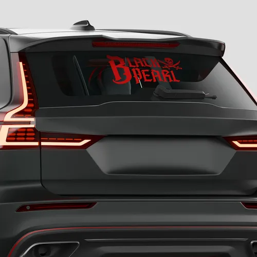 Frontscheibenaufkleber Black Pearl Sticker Tuning Auto Decal FS142 Karminrot