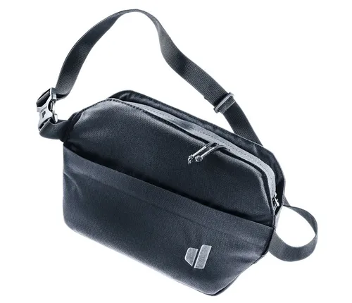 deuter Passway 2 Lifestyle Crossbody Bag - Schwarz, praktische RV-Fronttasche, justierbarer Schultergurt und Schlüsselclip für optimalen Komfort