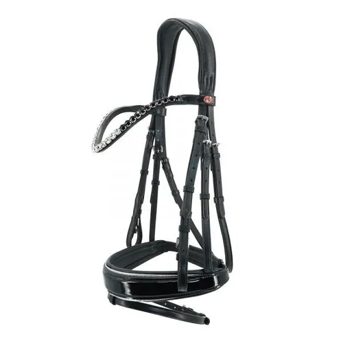 Kieffer Trensenzaum Ultrasoft Gaya schwarz, Warmblut in schwarz von Kieffer