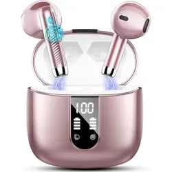 Wasart J55 Bluetooth 5.3 In-Ear Kopfhörer mit 48h Laufzeit - Erleben Sie beeindruckenden HiFi-Sound mit kräftigem Bass und 4 Mikrofonen für klare Anrufe. IP7 wasserdicht und ergonomisch, ideal für Sport und unterwegs.