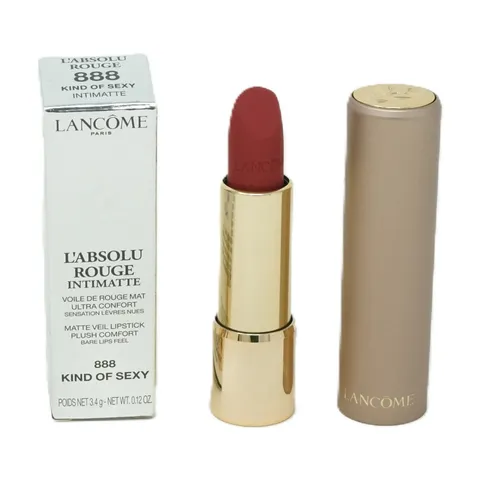 Lancôme L'Absolu Rouge Intimatte 888 Kind of Sexy - Lippenstift mit cremiger Textur für einen matten Effekt, der die Lippen befeuchtet und perfekt formt – ideal für jeden Anlass!