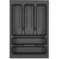 SOTECH Orga-Box I Besteckeinsatz Höhe 55 mm Oriongrau 400 mm Antirutschbeschichtung Für Blum Tandembox und ModernBox