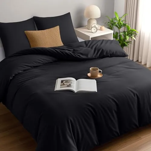 Utopia Bedding Bettwäsche 220x240 Set in schwarz von Utopia Bedding