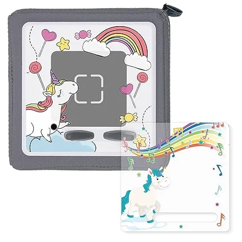2er-Set Schutzfolie Schutzcover für Toniebox passgenau geschnitten selbstklebende Folie Einhorn Motiven kreatives Zubehör für Kinder - dv1169