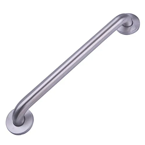 Amazon Basics Behindertengerechter Wandhalte Stützgriff für das Badezimmer, 46 cm Länge und 3,2 cm Durchmesser, Edelstahl
