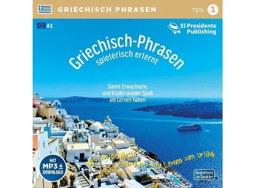Hörspiel-CD Griechisch-Phrasen spielerisch erlernt, .. Tl.1, 1 Audio-CD mit mp3...