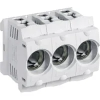 Hager LD046 3X63A Sicherungsunterteil D02 - Robuster 3-poliger Kunststoff-Sicherungssockel D02 E18 mit 63A Nennstrom, ideal für industrielle Anwendungen. Einfache Montage auf DIN-Schiene spart Zeit und bietet geprüfte Qualität für Elektriker.