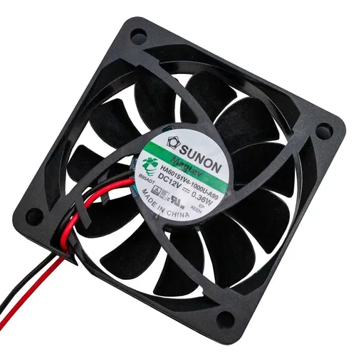 Produktbild Lüfter 12V DC 0,27W 60x60x15mm 21,6m³/h 2200U/Min 21,6m³/h Sunon HA60151V41000UA
