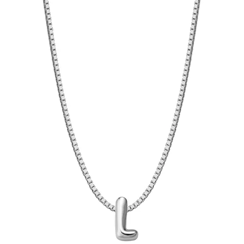 Glanzstücke München Damen Halskette Buchstabe L aus Sterling Silber - Elegante Halskette mit Buchstabenmotiv in 925er Sterlingsilber. Die Kette ist 40 cm lang und bietet durch die Verlängerung von 5 cm individuelle Anpassungsmöglichkeiten.
