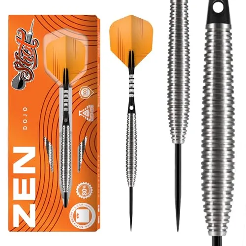 Shot! Steel Darts Zen Dojo 80% Tungsten Steeltip Darts Steeldart (21 Gr)