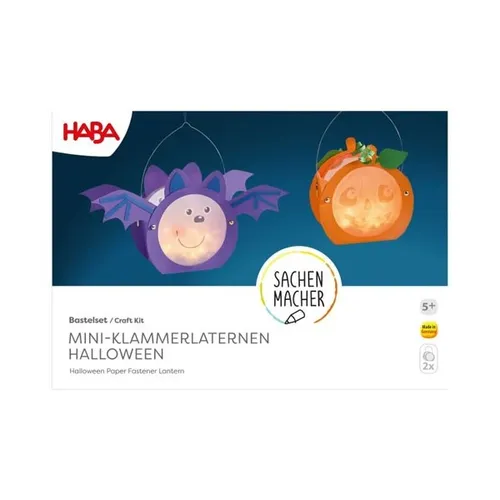 Produktbild HABA SACHENMACHER MINI KLAMMERLATERNEN HALLOWEEN BASTELSET NEU OVP