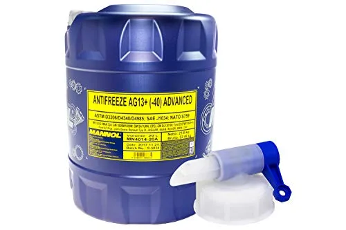 Frostschutz MANNOL Antifreeze -40°C 20 Liter gelb inkl. Auslasshahn