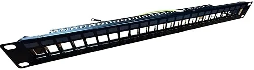 G-TELWARE® Port Patchpanel Patchfeld Modular für Keystone Module 1 HE 19