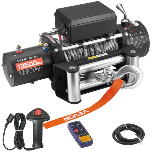VEVOR 12V Elektrische Seilwinde 13500lbs