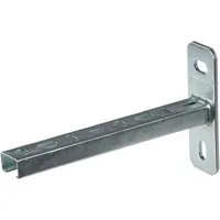 Dalsys Schienenkonsole 20cm 27/18 Stahl Verzinkt Silber Wandausleger
